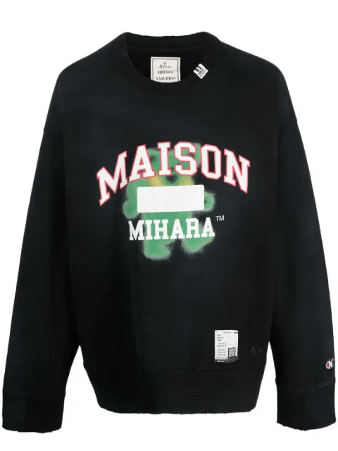 Maison MIHARA YASUHIRO logo-print cotton sweatshirt