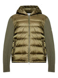 Moncler padded hooded cardigan