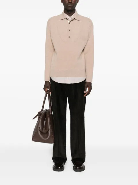 Jacquemus buttoned polo-neck sweater
