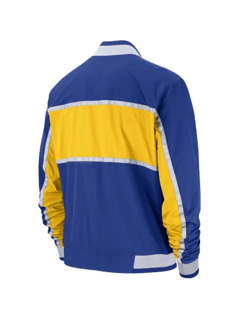 Nike colourblock-design bomber jacket