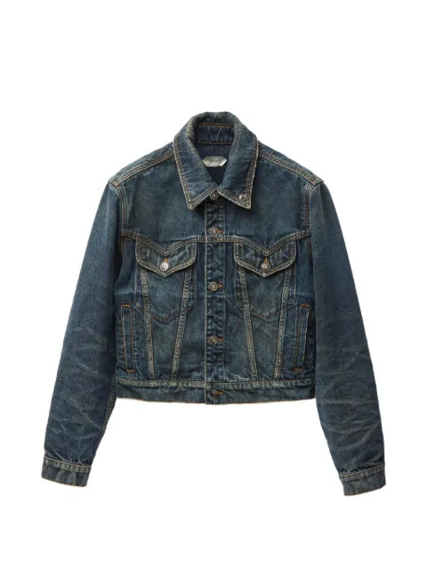Versace distressed denim jacket