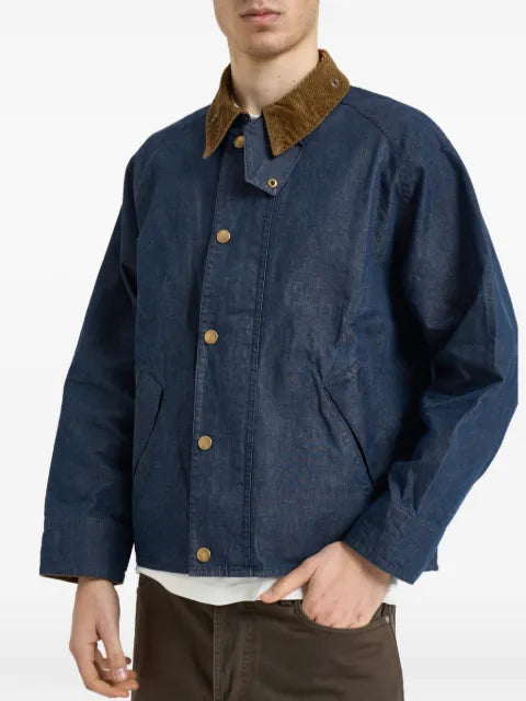 Barbour corduroy-collar denim jacket