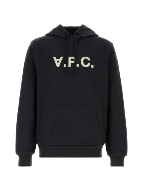 A.P.C. logo-print drawstring hoodie