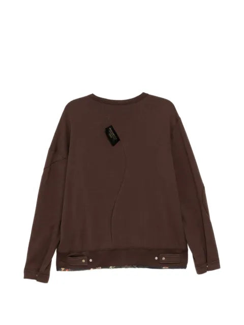 Undercover press-stud curved-panel cardigan