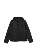 Emporio Armani logo-monogram hooded jacket