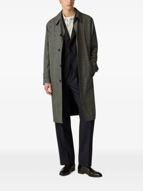 Lardini Glen-check peak-lapel blazer