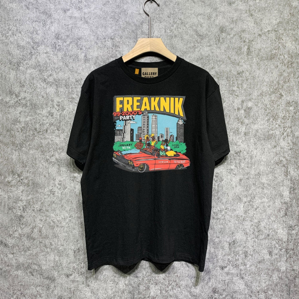 Gallery Dept T Shirt Retro Printed Loose Short-Sleeved Shirt