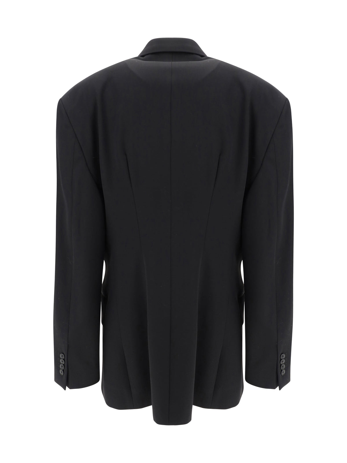 Balenciaga Wool Blazer Jacket Black Women