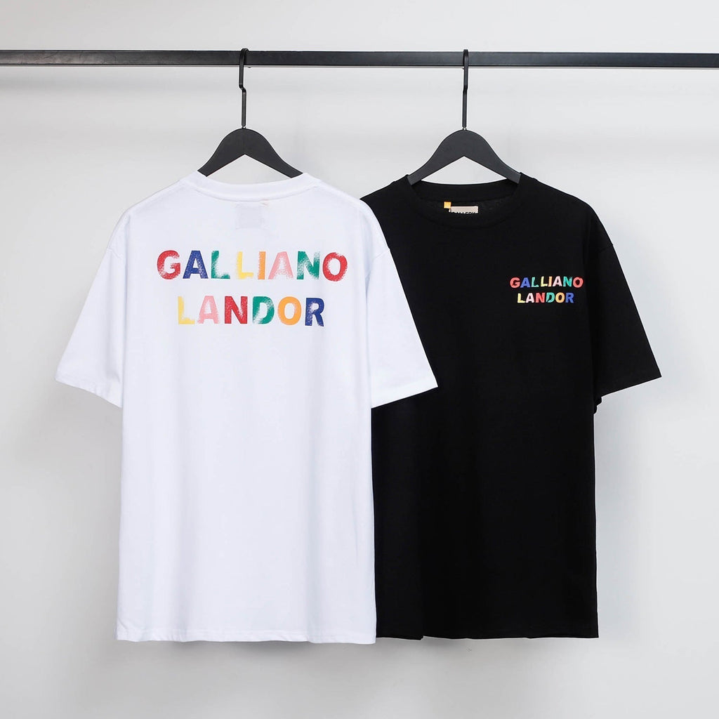 Gallery Dept T Shirts Los Angeles Gallery Dept Short Sleeve Letter Printed Loose Top