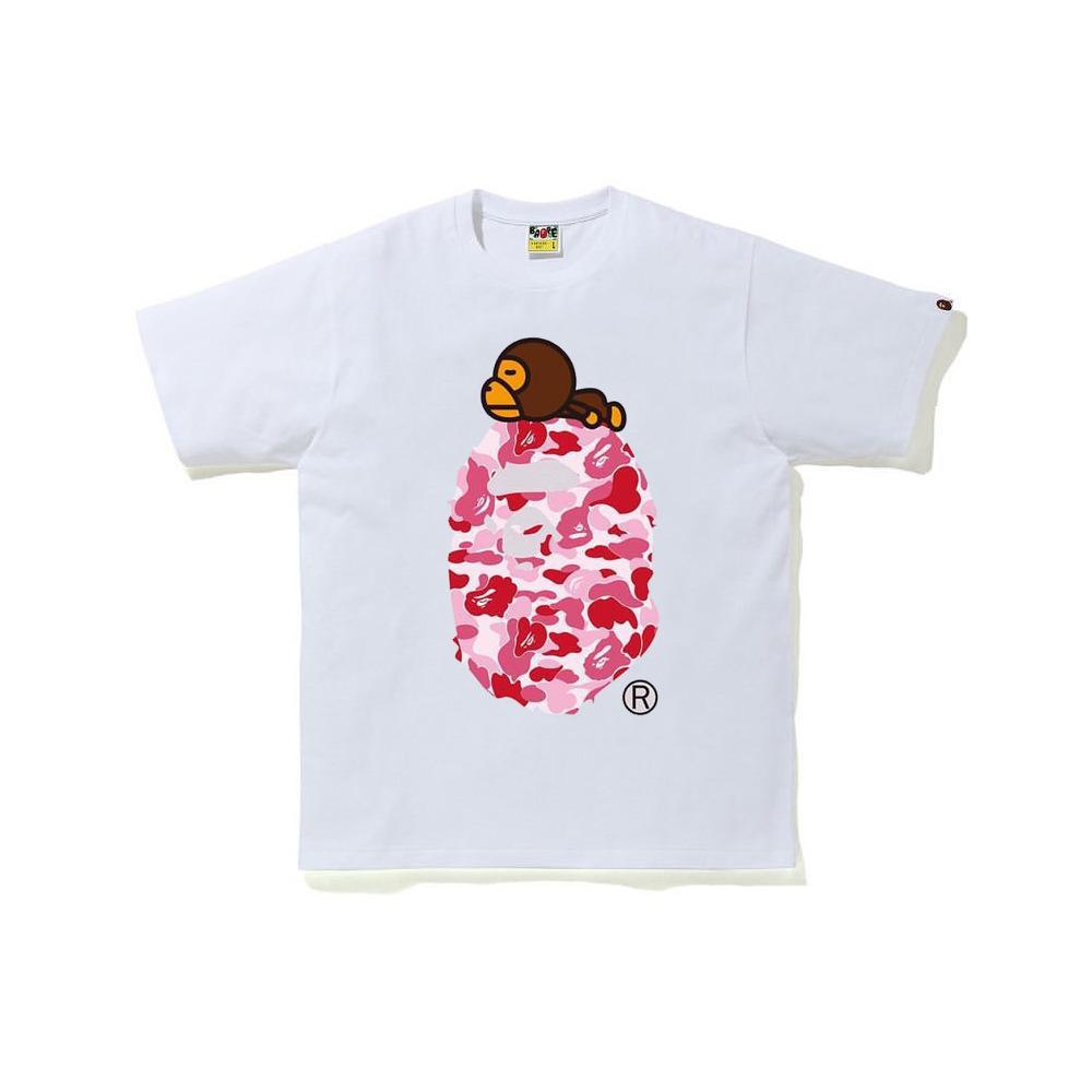 Bape Camo Ape Head Print Graphic Short Sleeve Tee Streetwear Unisex