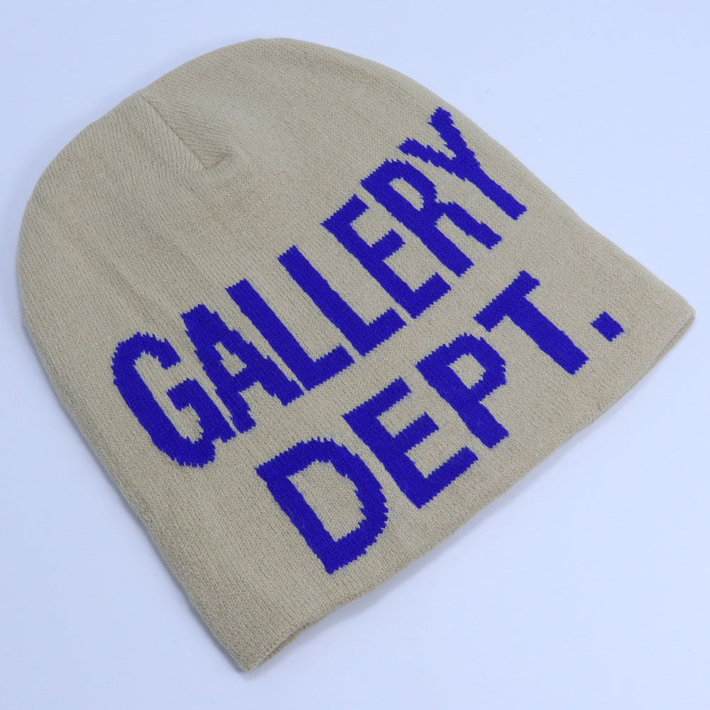 GALLERY DEPT Hat men's and women's alphabet knitted hat autumn and winter outdoor