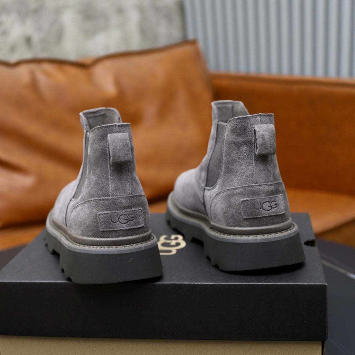 UGG Gray Suede Chelsea Casual Shoes