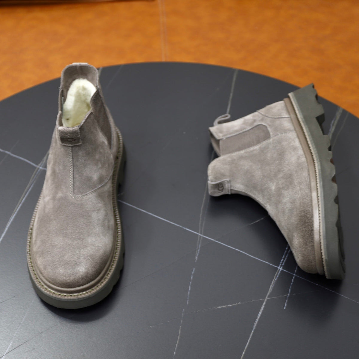 UGG Gray Suede Chelsea Casual Shoes