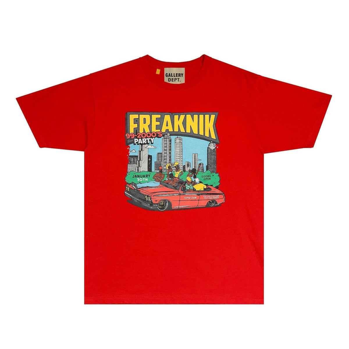 Gallery Dept T Shirt Retro Printed Loose Short-Sleeved Shirt