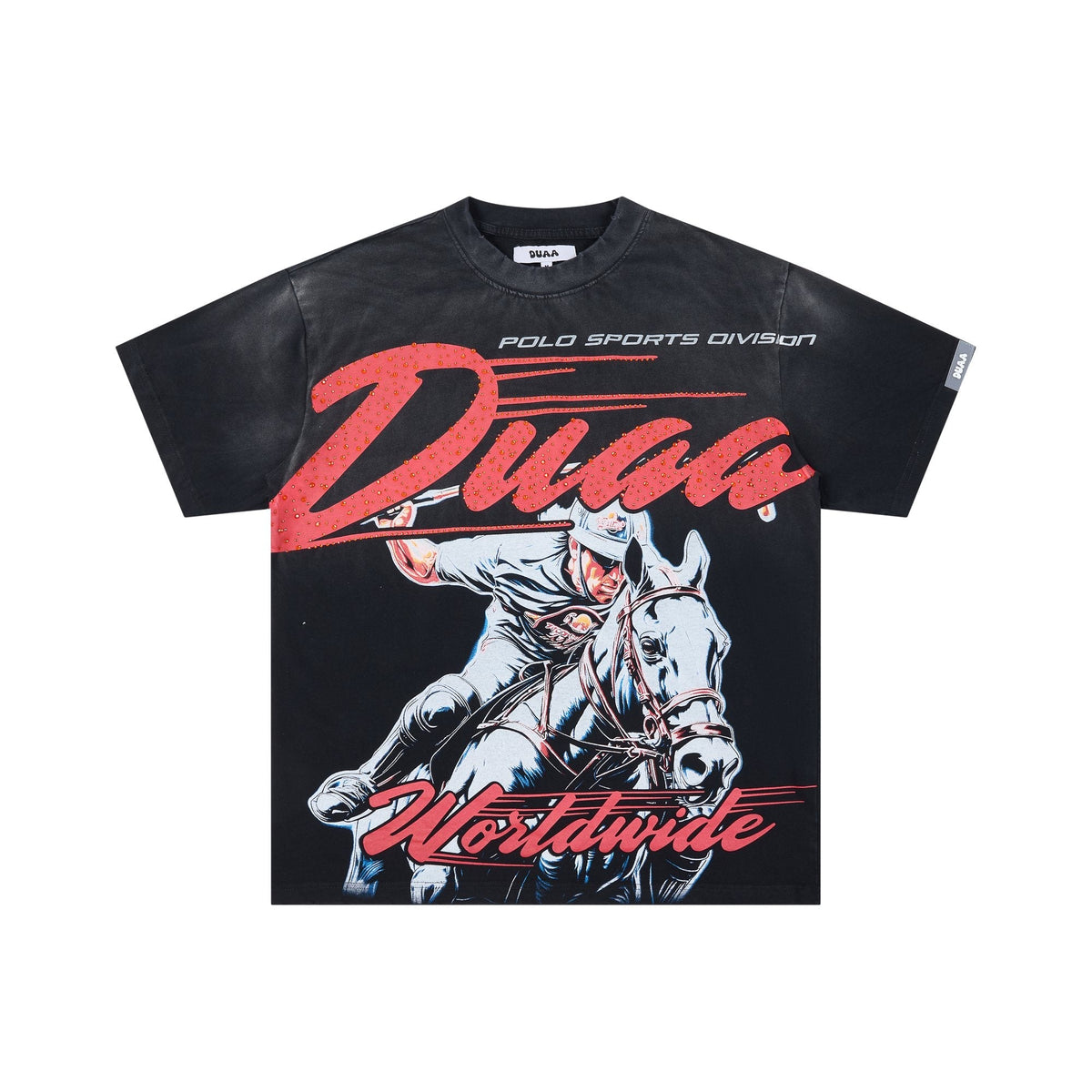 DUAA Horse Rider Graphic Washed T-Shirt
