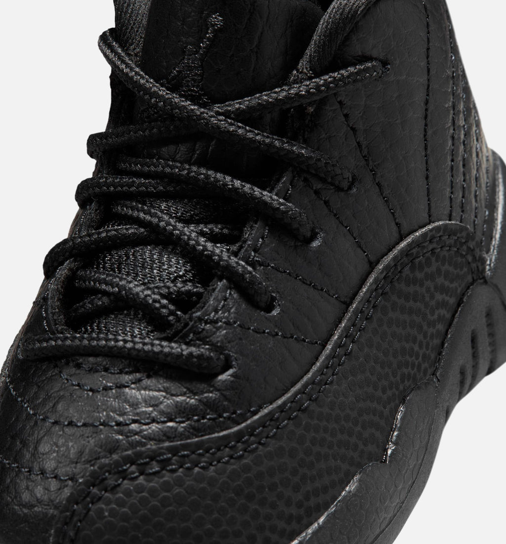 Air Jordan 12 Retro Bloodline – Infant/Toddler Lifestyle Shoe in Black/Varsity Red