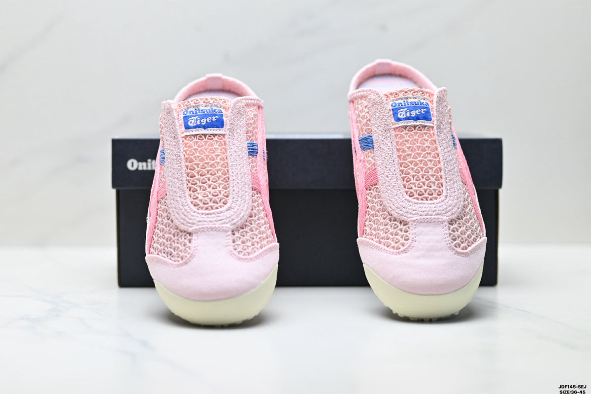 Onitsuka Tiger Retro Sabot Pink Mesh Multicolor Unisex Shoes Style 24