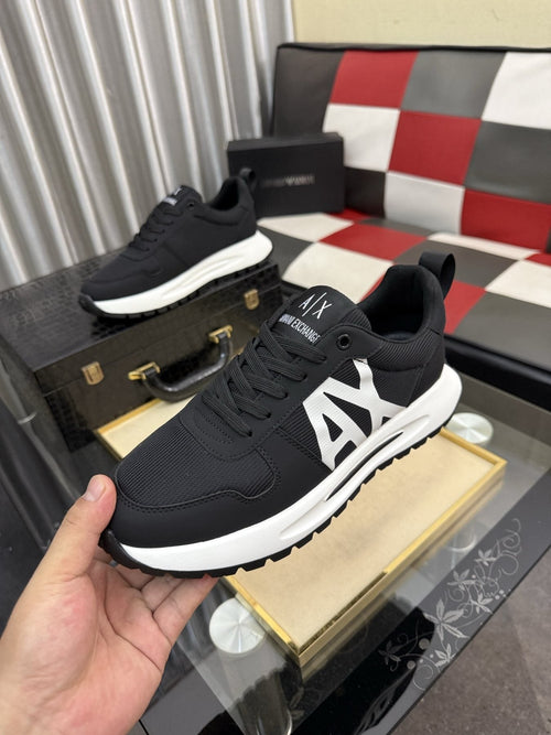 Armani Side-Graphic Casual Sneakers