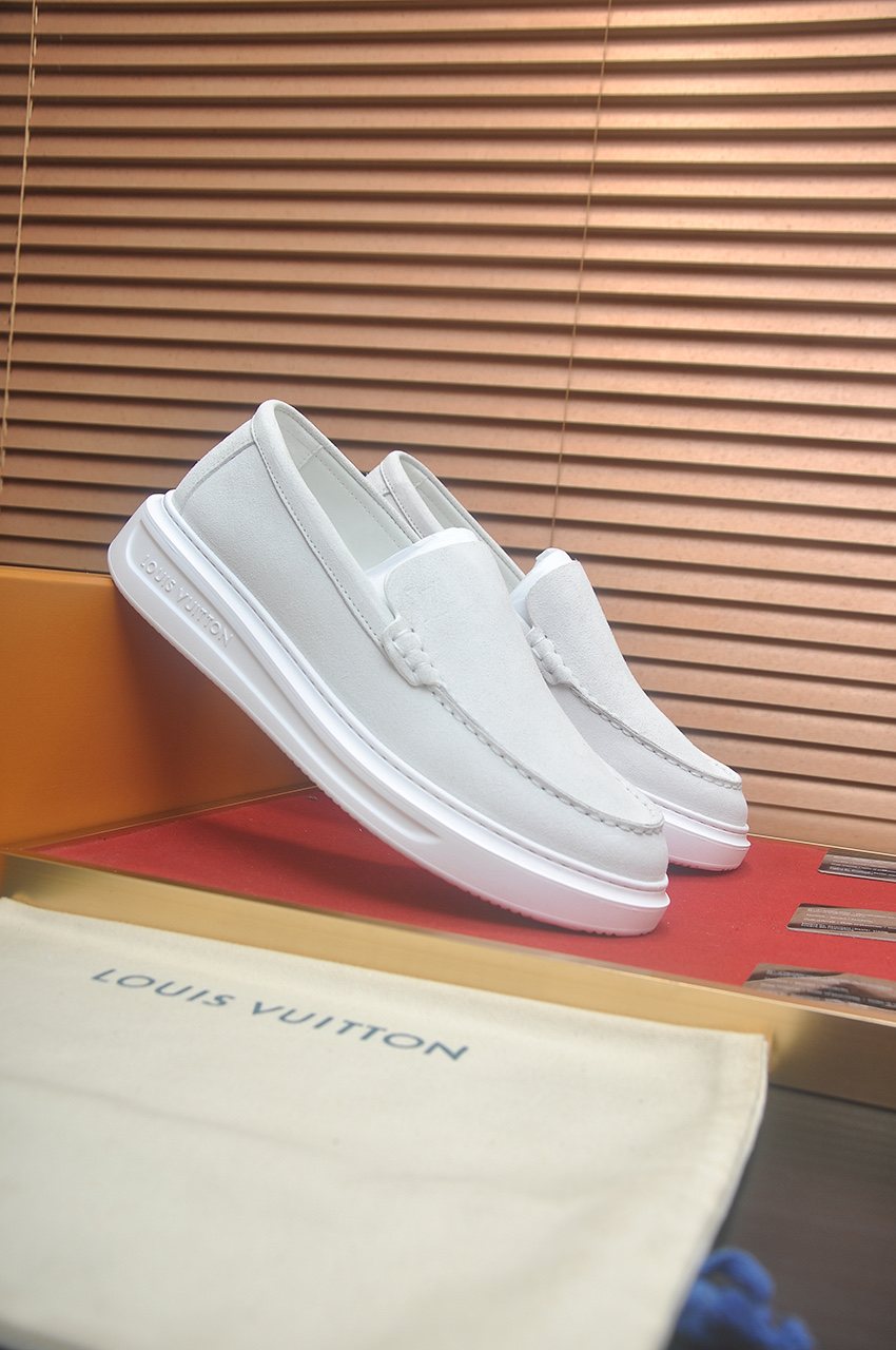 Louis Vuitton Men's Moc-Toe Slip-On Shoes