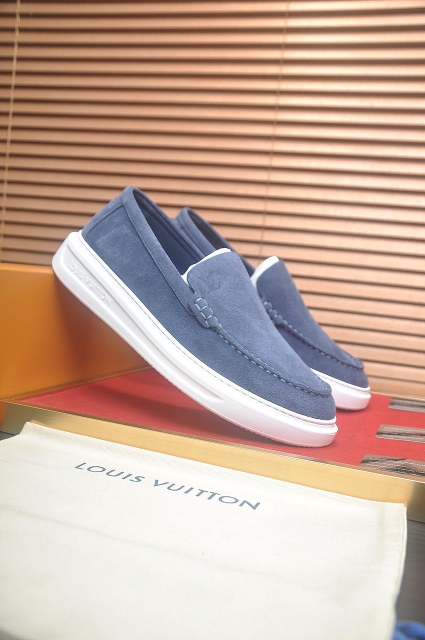Louis Vuitton Men's Moc-Toe Slip-On Shoes