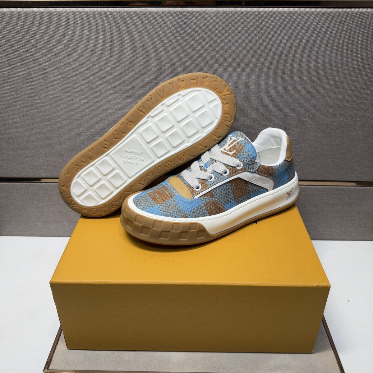 Louis Vuitton Men's Patterned Low-Top Sneakers - Rubber Outsole