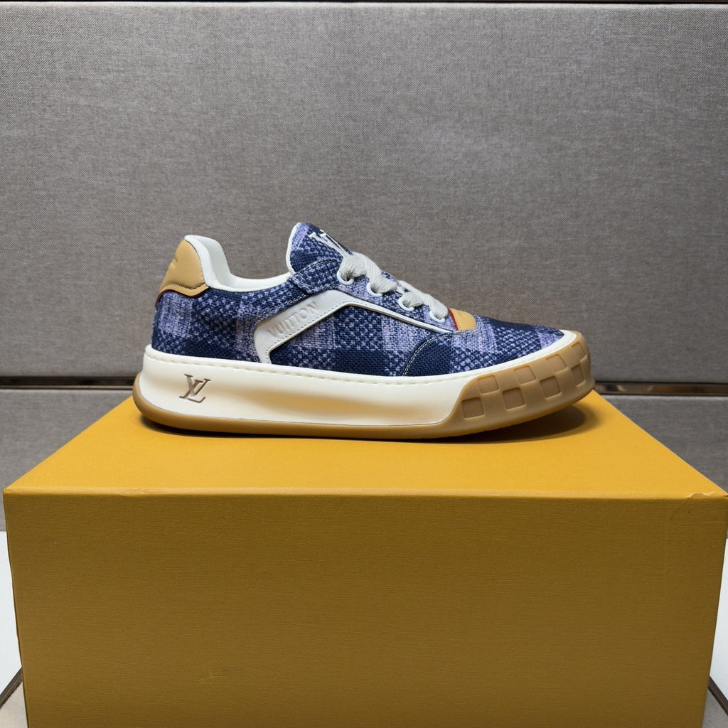Louis Vuitton Men's Patterned Low-Top Sneakers - Rubber Outsole