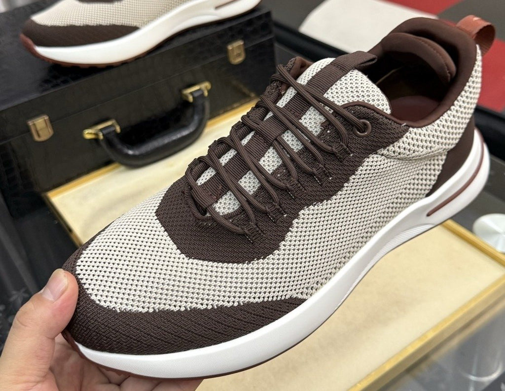 Two-Tone Low-Top Sneakers