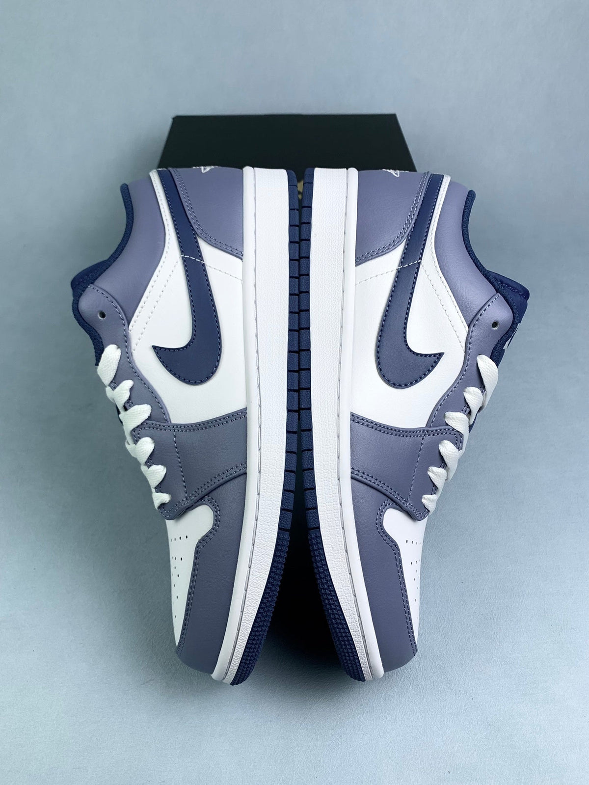 Air Jordan 1 Low Navy Blue 553558-414 Unisex Sneakers